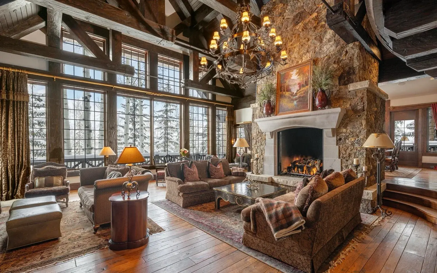 Living room in Beaver Creek, Eagle County, Colorado