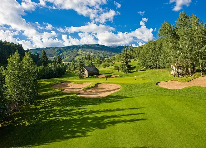 A Vail Valley golf course in summer