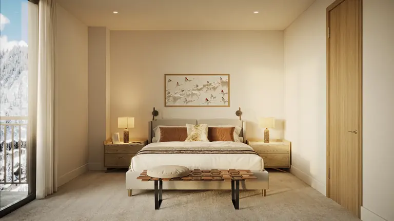Bedroom in the five-bedroom example residence 420